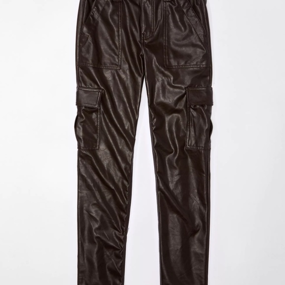 Chocolate Pleather pants - Picture 11 of 13